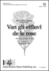 Van Gli Effluvi de Le Rose SA choral sheet music cover